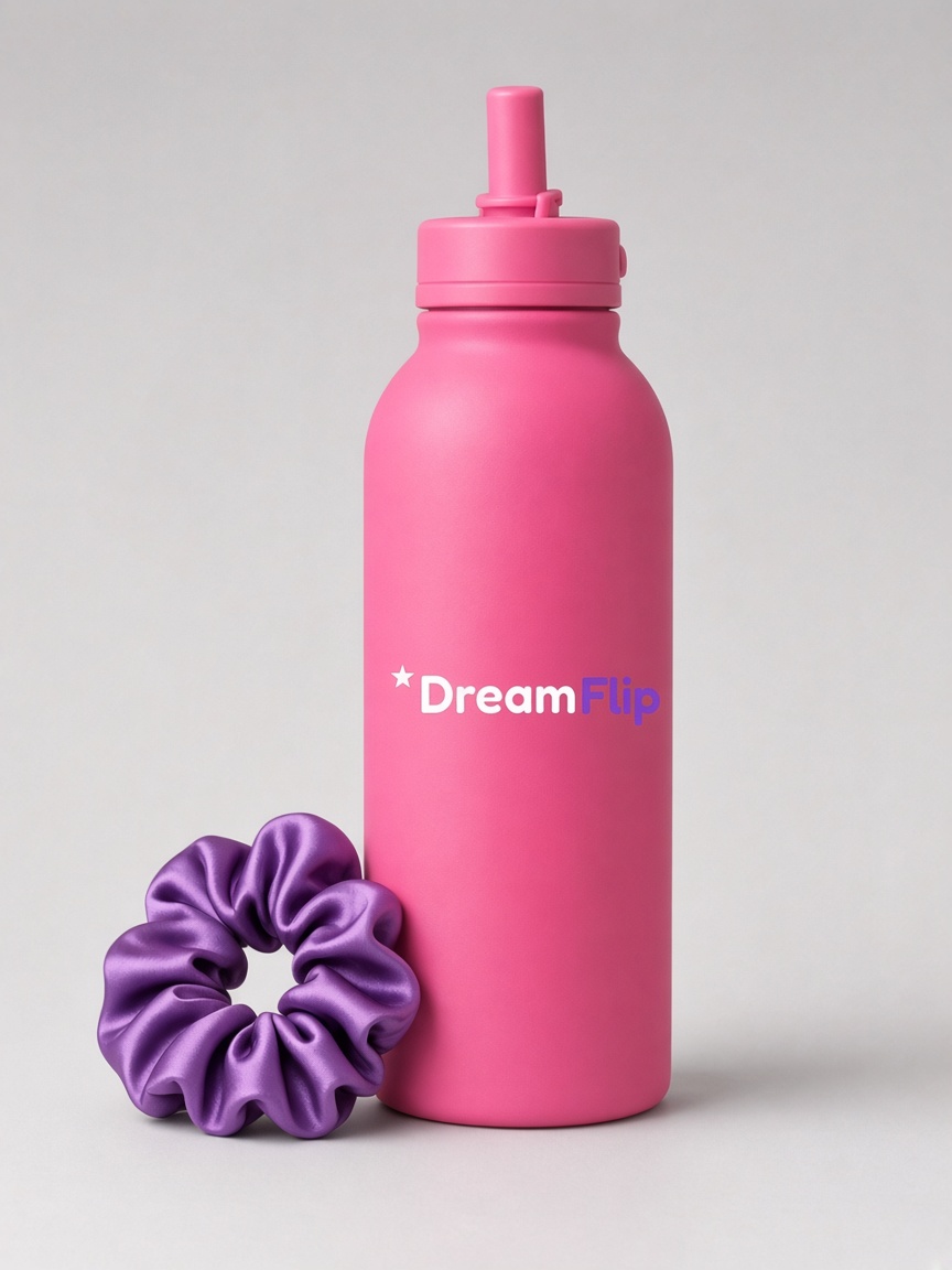 DreamFlip Water Bottle, Hot pink
